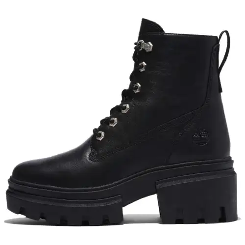 Timberland Everleigh Leather Ankle Boots Women's Black