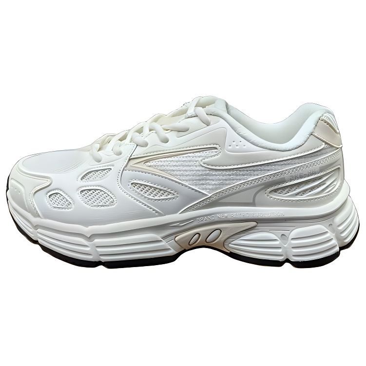 Erke Comfortable Breathable Lightweight Low top Platform Running Shoes Women’s White
