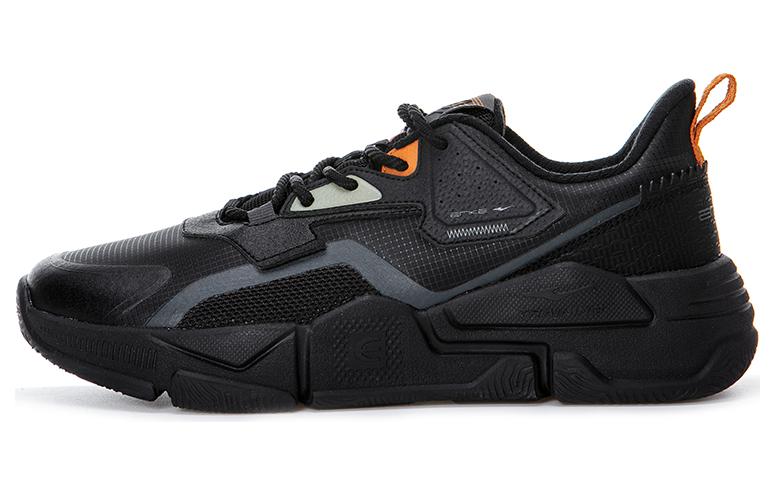 Erke Cushioning Abrasion Resistant Lightweight Low top Running Shoes Men’s Black