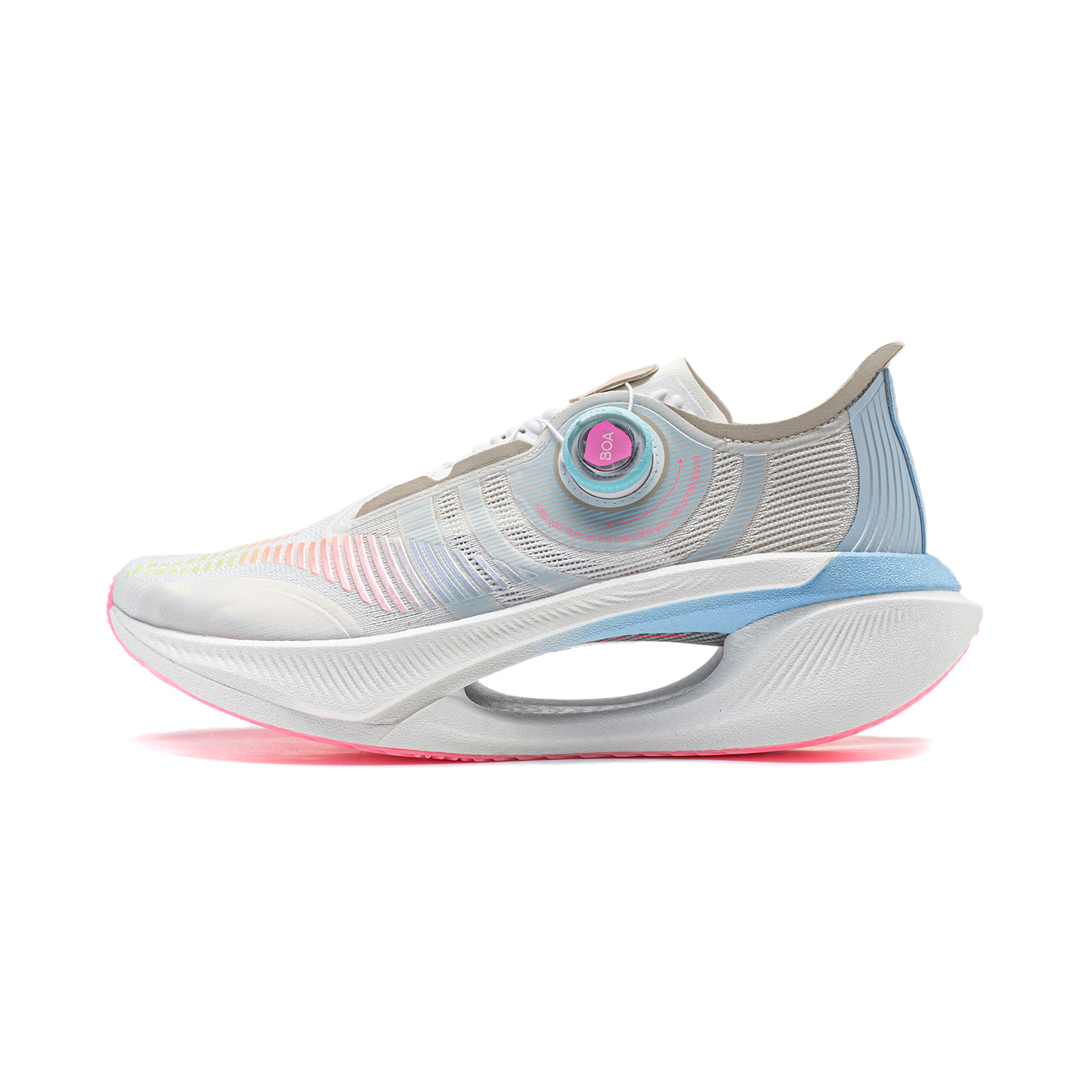 Li Ning Shadow 2.0 Cushioning Slip Resistant Abrasion Resistant Breathable Rebound Low top Casual Running Shoes Unisex