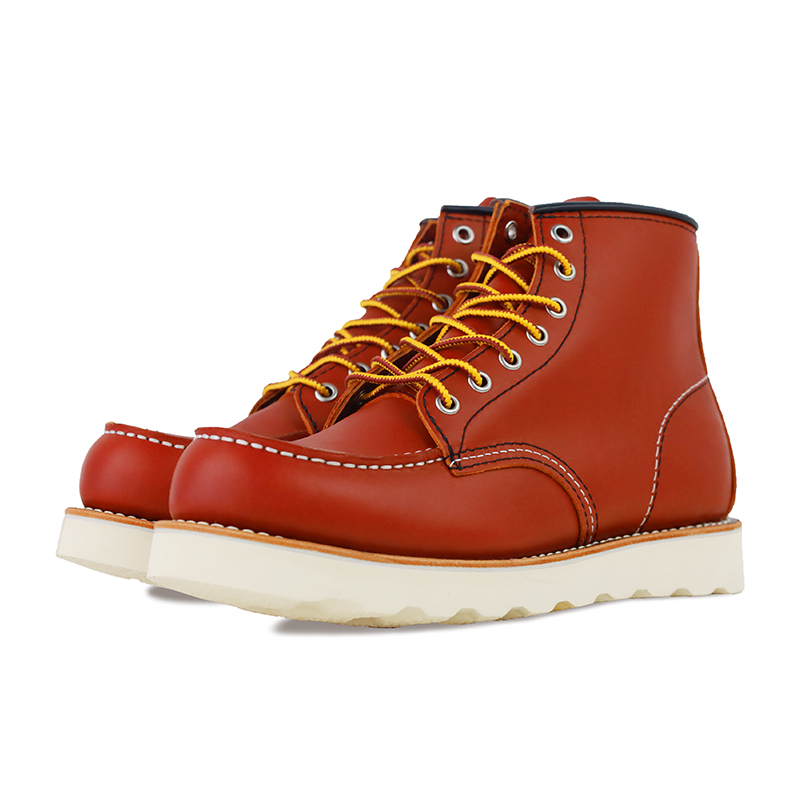 ROCKEY BAND Classic 875 Work Boots Outdoor Vintage Combat Boots Women’s Red Brown