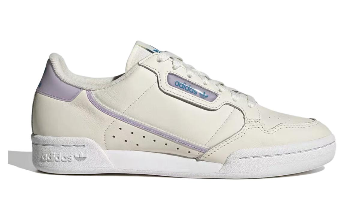 Adidas Originals Continental 80+1 Cushioning, Wear Resistant Low top Skateboard Shoes Women's Ecru