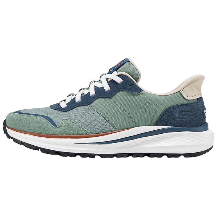 Мужские кроссовки Skechers (зелено-синие)