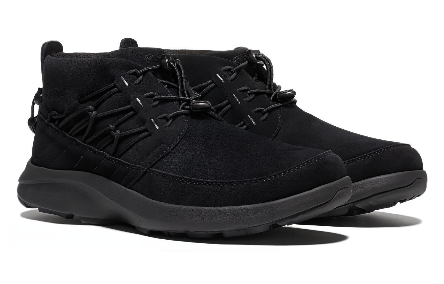 Keen Uneek Chukka Leather Mid top Outdoor Shoes Men’s Black