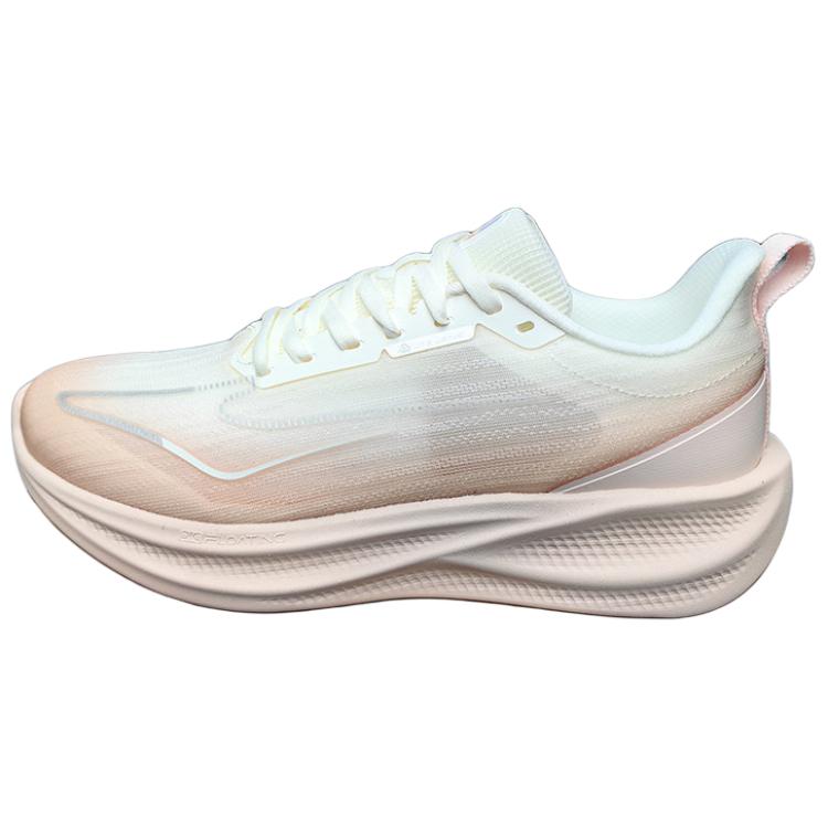 Erke Slip Resistant Abrasion Resistant Low top Casual Running Shoes Unisex White Pink