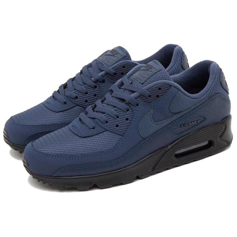Nike Air Max 90 Leather Running Shoes Men’s Blue