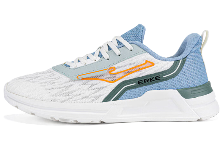 Erke Cushioning Slip Resistant Breathable Low top Running Shoes Men’s White Blue