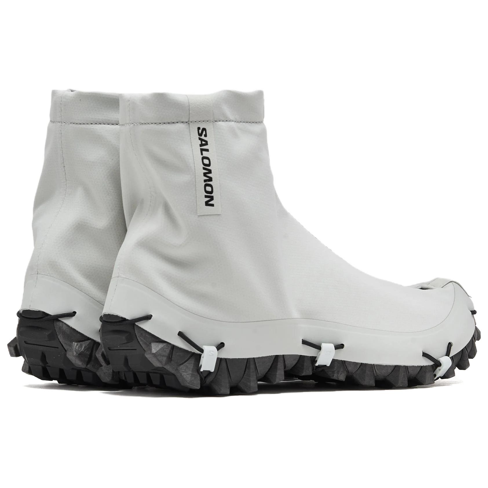 SALOMON SNOWCLOG ADVANCED Cushioning Coverage Support Mid top Outdoor Shoes Unisex White Black