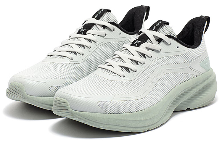 361° Slip Resistant Abrasion Resistant Slip Resistant Abrasion Resistant Low top Running Shoes Men’s Light Gray Green