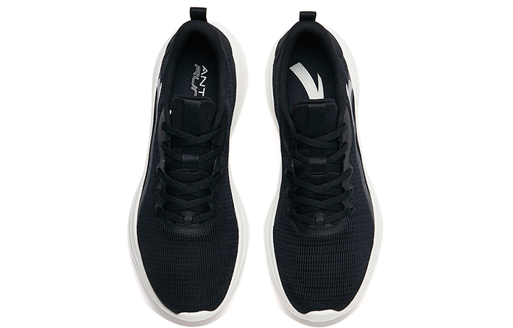 Anta Casual Cushioning Slip Resistant Abrasion Resistant Lightweight Low top Running Shoes Men’s Black