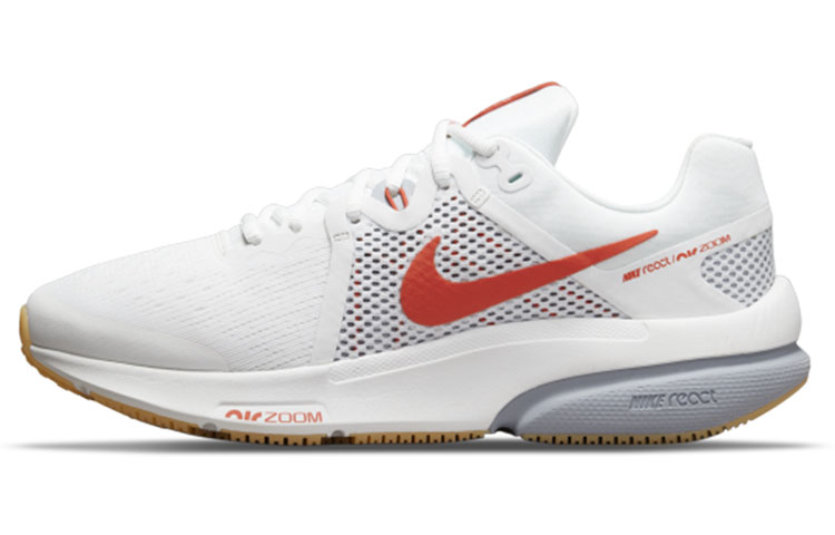 Nike Zoom Prevail comfortable shock-absorbing non-slip wear-resistant breathable wrapping low-top air cushion training running shoes men's white and red