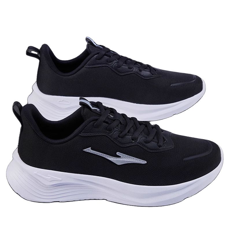 Erke Cushioning Slip Resistant Abrasion Resistant Breathable Running Shoes Men’s Black