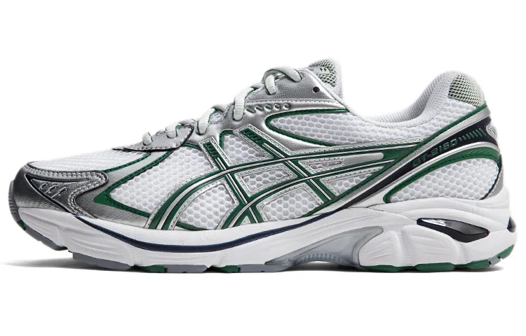 ASICS GT 2160 Breathable Abrasion Resistant Low top Casual Running Shoes Unisex White Silver Green