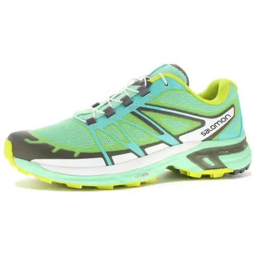 SALOMON XT Wings Slip Resistant Abrasion Resistant Low top Casual Running Shoes Women's Green Black