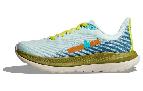 HOKA ONE ONE Mach 5 Cushioning Balance Low top Running Shoes Men's Blue