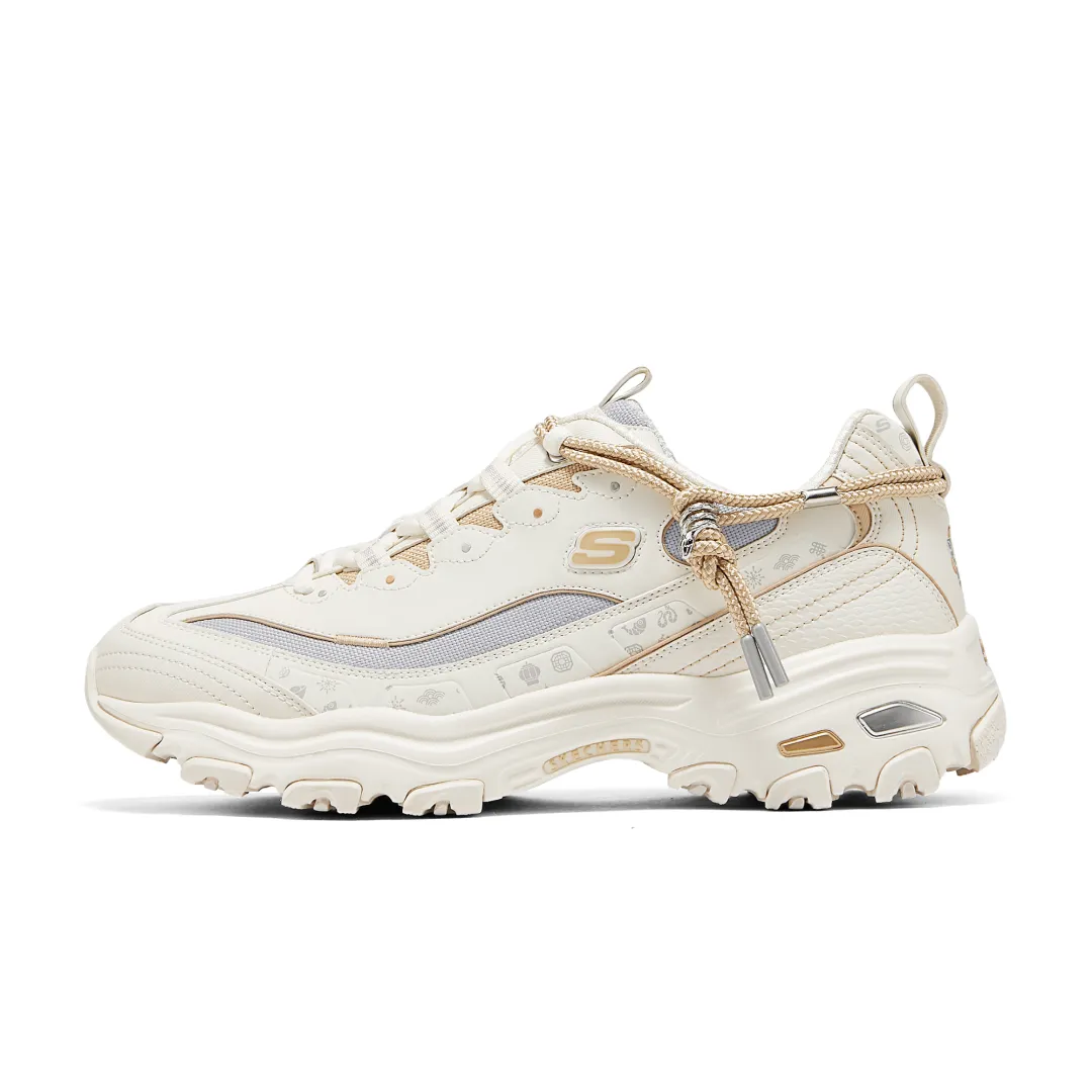 Skechers D'Lites 1.0 Height Increasing Low top Chunky Sneakers Men's Beige