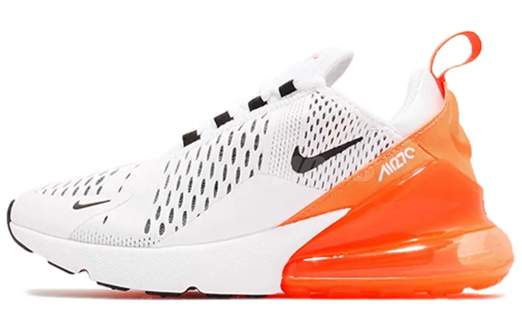 Nike Air Max 270 White Black Orange Women's