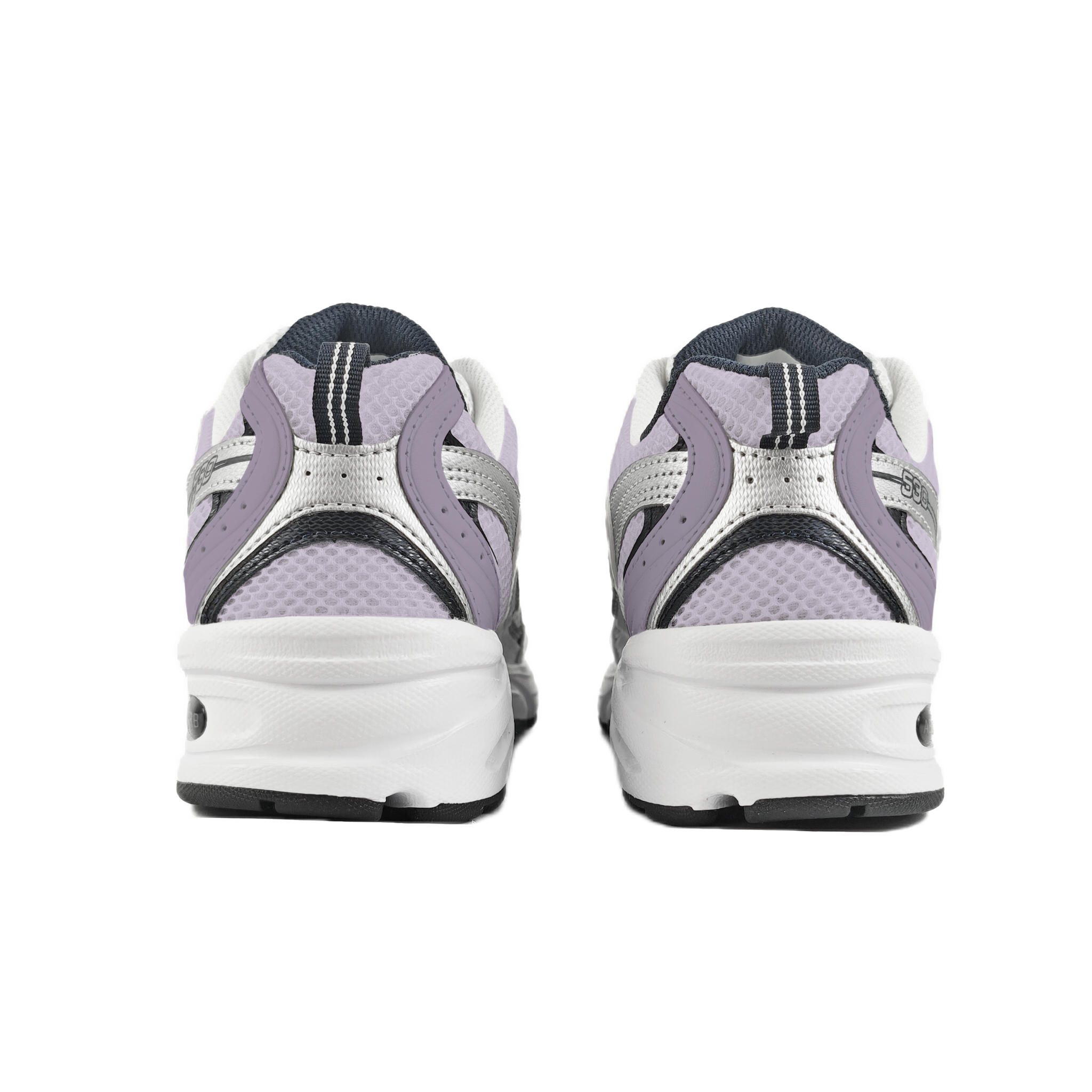 New Balance NB 530 Mesh, Textile, Artificial Leather Abrasion Resistant Low top Running Shoes Unisex Gray Purple