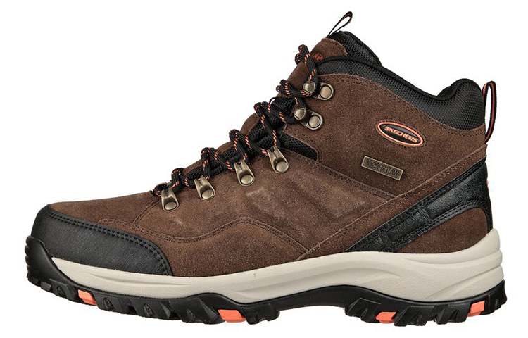 Skechers Relaxed Fit Outdoor Shoes Men’s High Top Dark Brown/Black