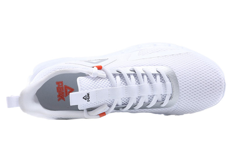 PEAK Comfortable Abrasion Resistant Low top Running Shoes Men’s White