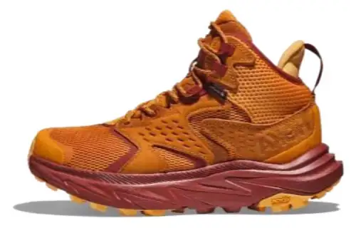 HOKA ONE ONE Rincon 2 Lace Up Cushioning, Wear Resistant Mid top Running Shoes Men's Amber