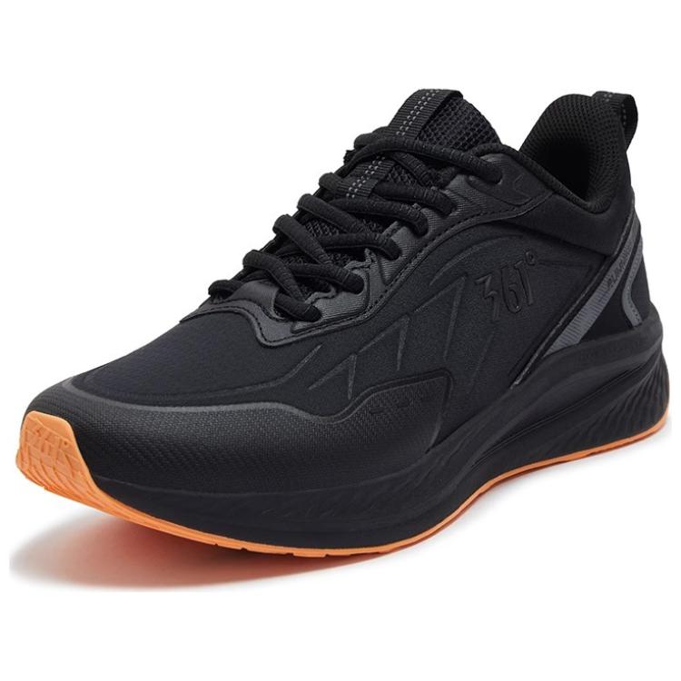 361° Cushioning Slip Resistant Low top Casual Running Shoes Men’s Black Gray