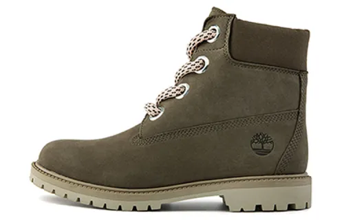 Timberland 6 Inch Premium Waterproof Wide Fit Boot 'Olive Nubuck' Women's