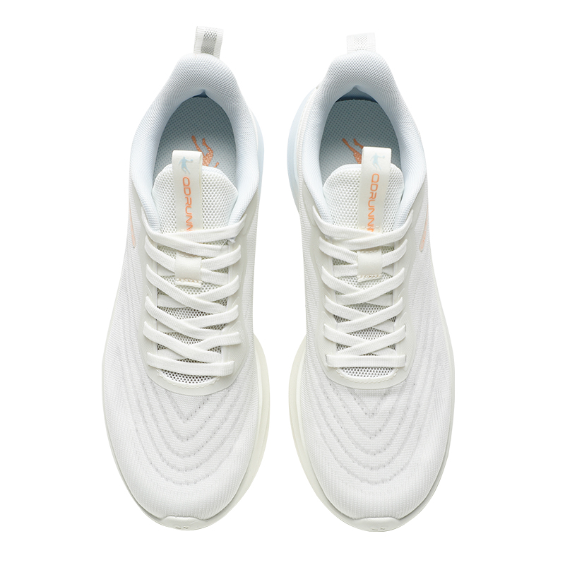 QIAODAN Slip Resistant Abrasion Resistant Low top Casual Running Shoes Men’s White