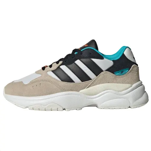 Adidas Originals Retropy F90 Slip Resistant Abrasion Resistant Low top Casual Running Shoes Men's Black White Brown