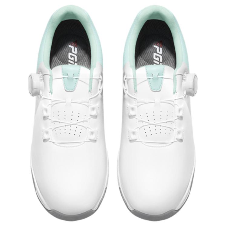 PGM Microfiber Leather Non Slip And Waterproof Low top Golf Shoes Women’s White Light Blue