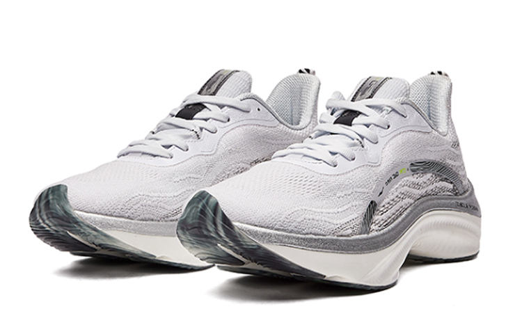 Erke Α flex Pro Comfortable Cushioning Slip Resistant Abrasion Resistant Low top Running Shoes Men’s White Black
