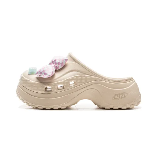 Li Ning x YINGXIONGLIANMENGYONGCHIPAIDUI Project* Clogs Women's Brown