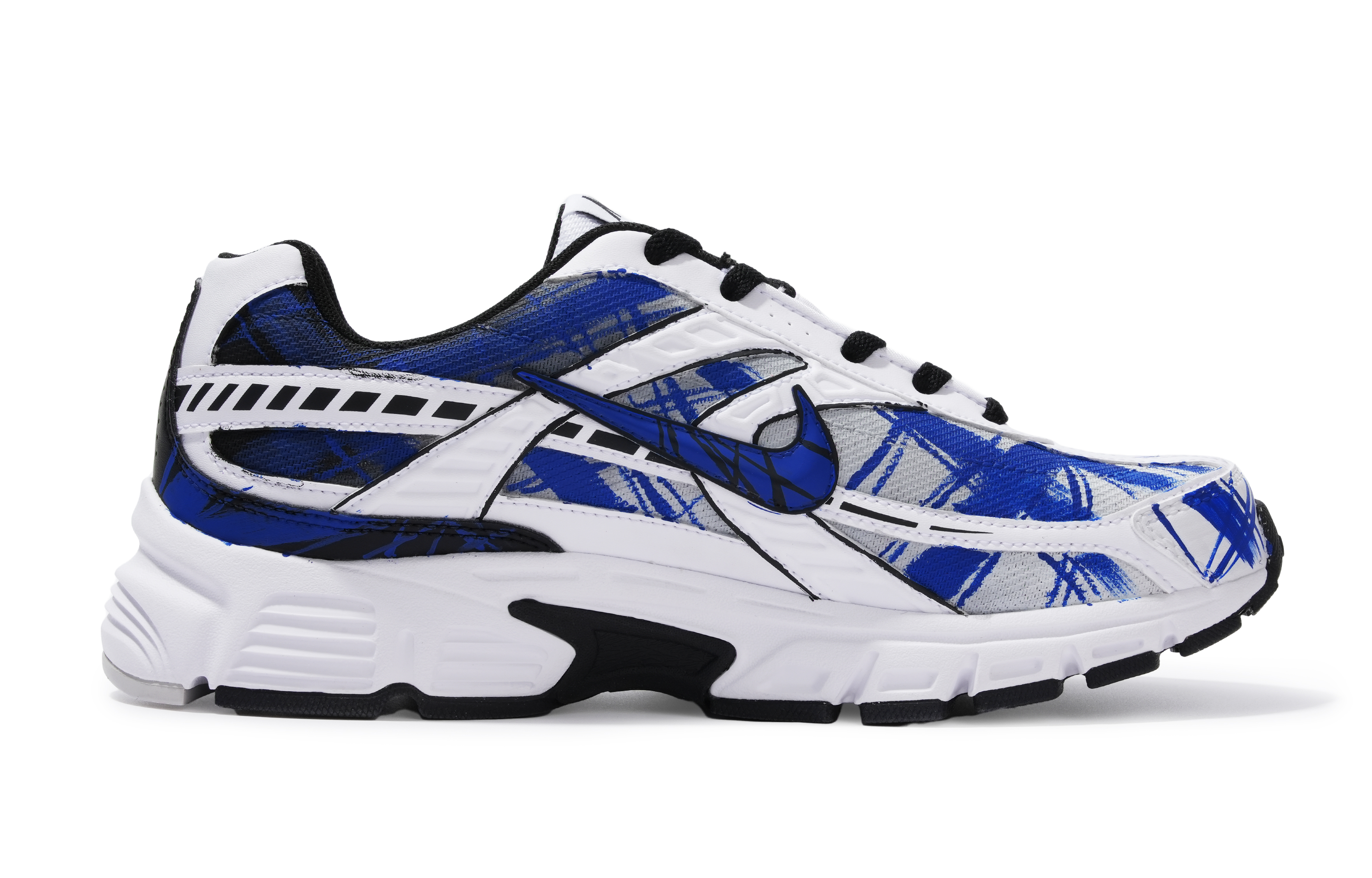 Nike Initiator Abrasion Resistant Low top City Commuting Running Shoes Men’s White Blue