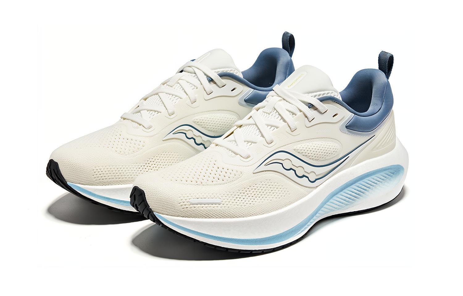 Saucony Surge 3 Fabric Coverage Rebound Lightweight Low top Casual Running Shoes Men’s White Blue