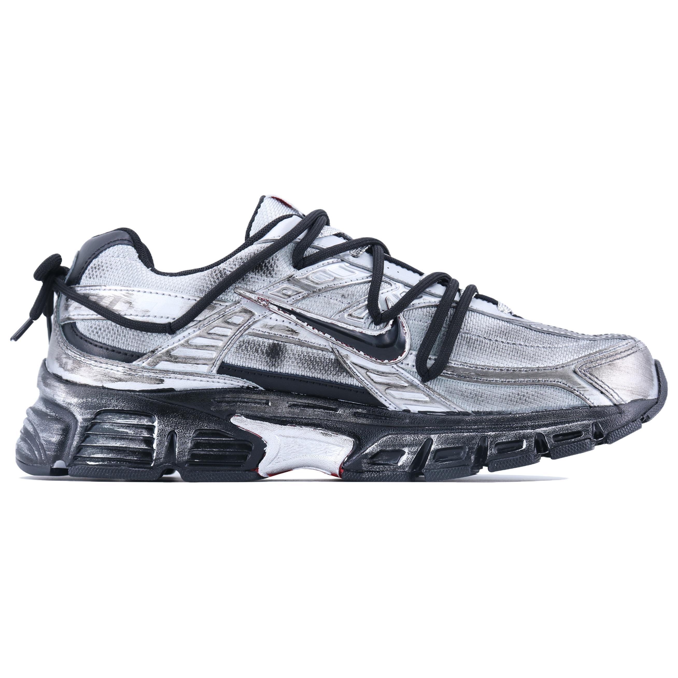 Nike Initiator Low top Casual City Commuting Running Shoes Men’s Black Silver