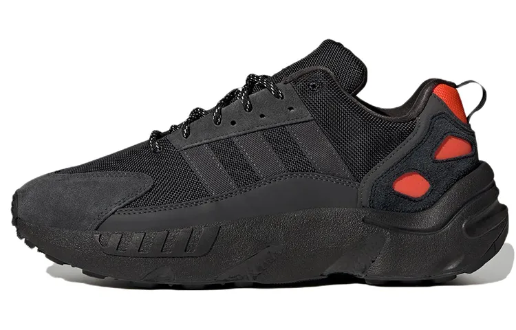 Adidas Originals ZX 22 Boost Comfortable Slip Resistant Slip Resistant Low top Running Shoes Unisex Black