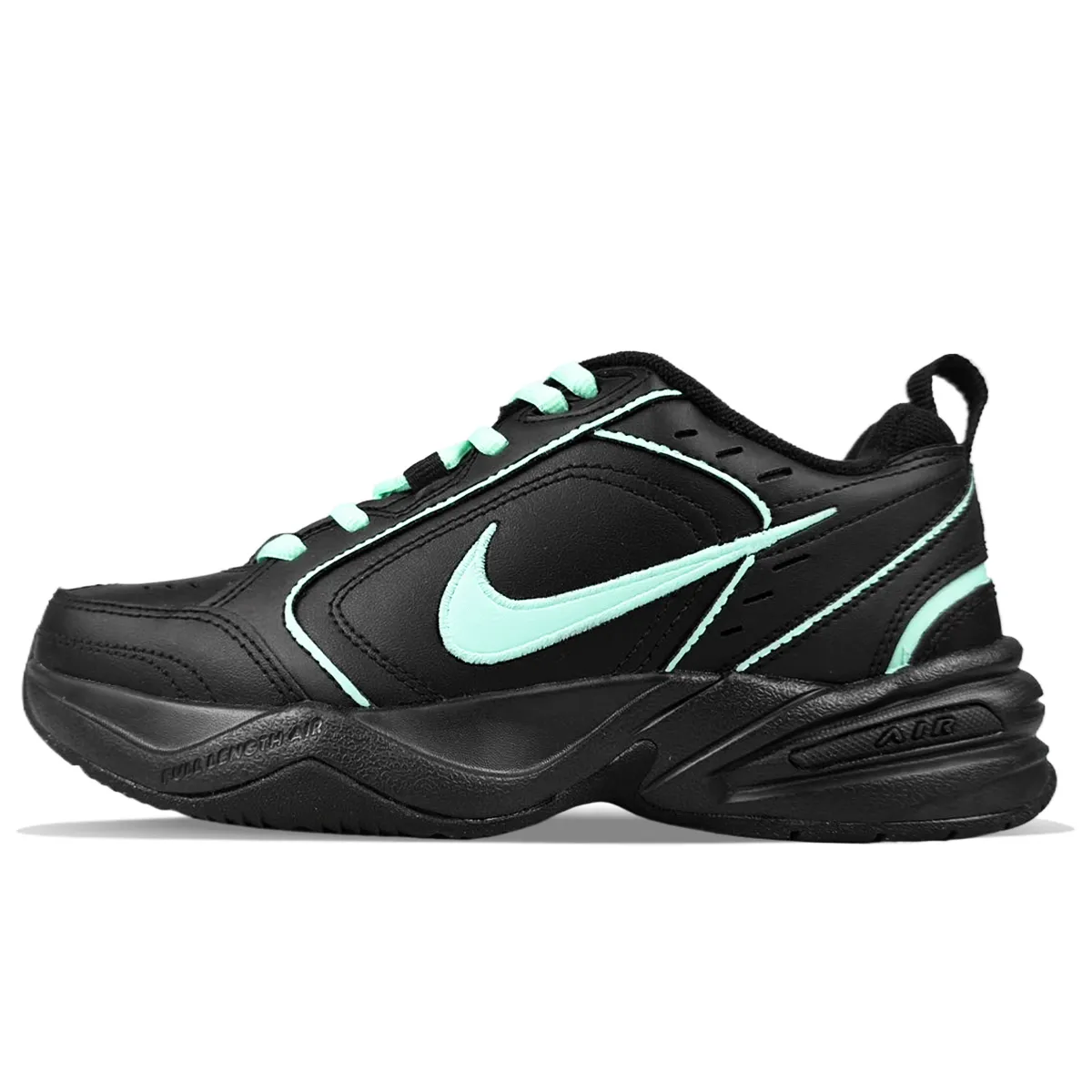 Nike Air Monarch 4 Slip Resistant Slip Resistant Low top Chunky Sneakers Unisex Black