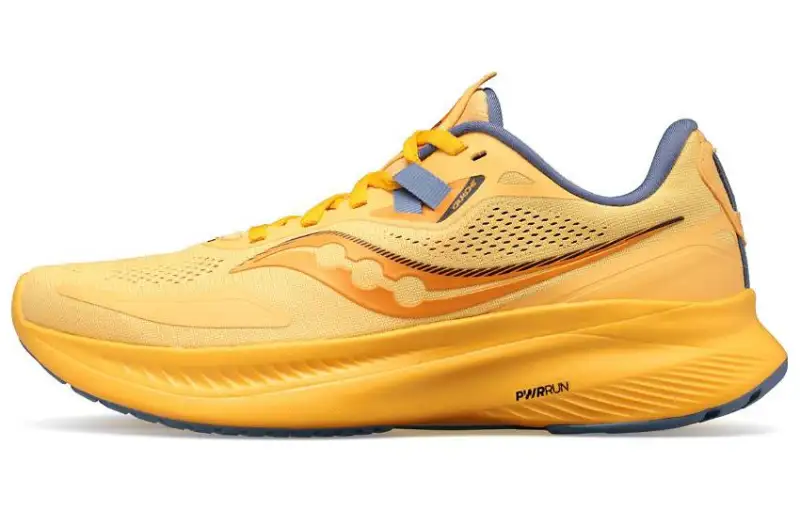 Saucony Guide 15 Cushioning Abrasion Resistant Cushioning, Wear Resistant Low top Running Shoes Women's Yellow