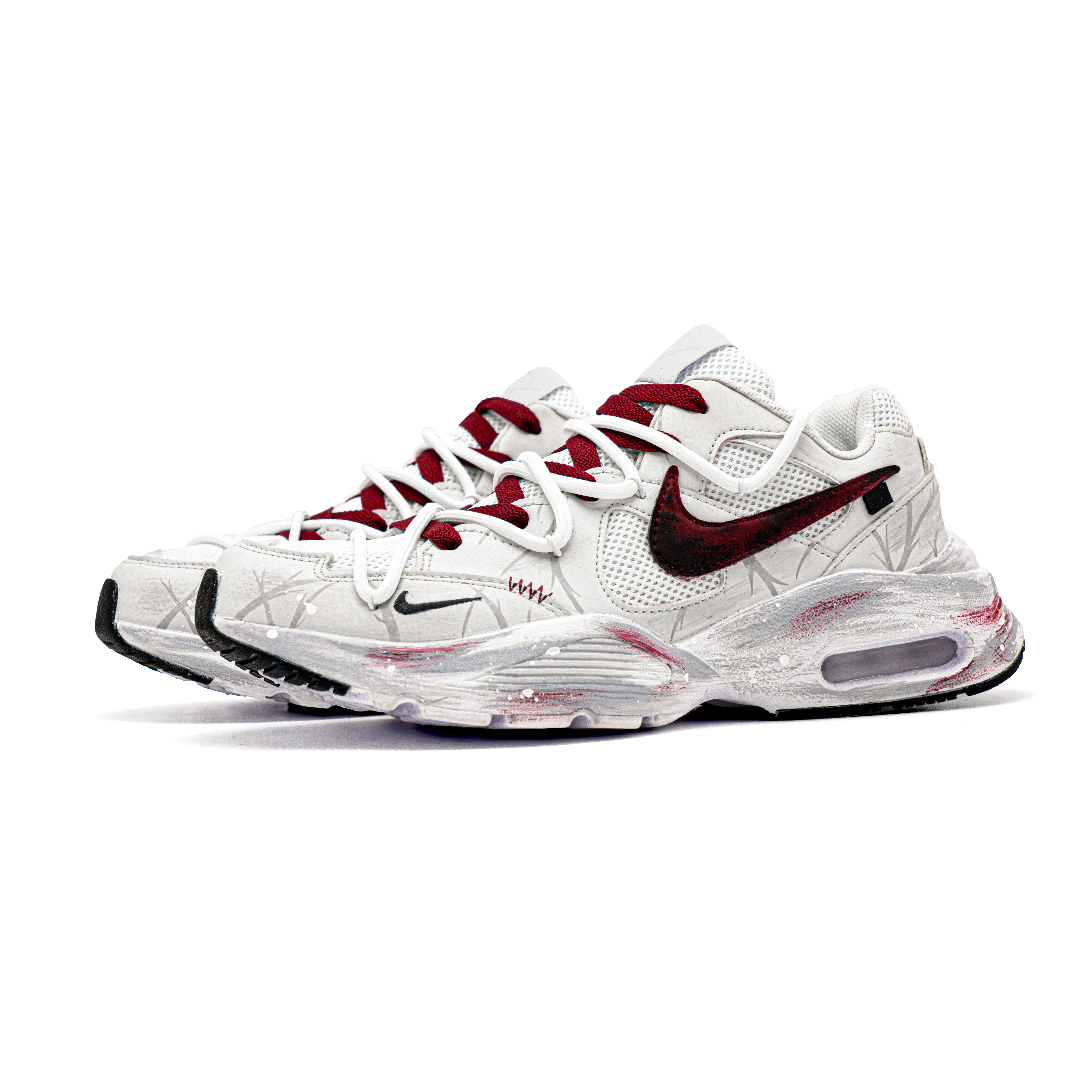 Nike Air Max Fusion Textile, Synthetic Leather, Leather Cushioning Abrasion Resistant Low top Running Shoes Men’s