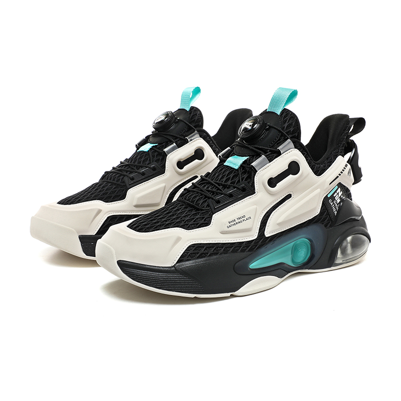 N·HOT Cushioning Breathable Height Increasing Mid top EVA Air Cushion Bottom Running Shoes Unisex
