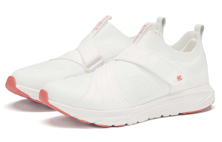 DESCENTE RUNNING Fabric Cushioning Breathable Low top Carbon Plate Casual Running Shoes Women’s White