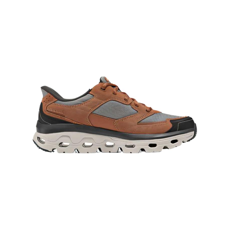 Skechers OUTDOOR MENS Abrasion Resistant Low top Outdoor Shoes Men’s Reddish Umber