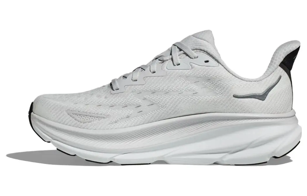 HOKA ONE ONE Clifton 9 Comfortable Cushioning Slip Resistant Abrasion Resistant Low top Running Shoes Men's White