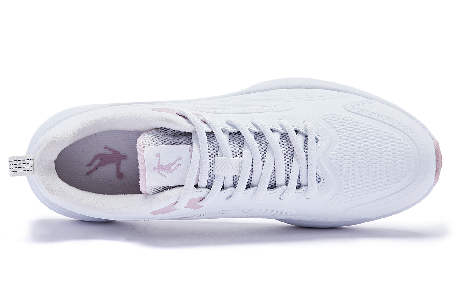 QIAODAN Fleece Lined Thermal Low top Running Shoes Women’s White Purple