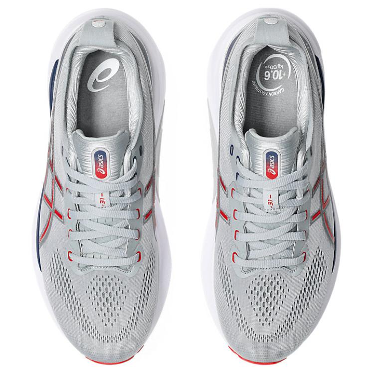ASICS Gel Kayano 31 Piedmont Grey Fiery Red