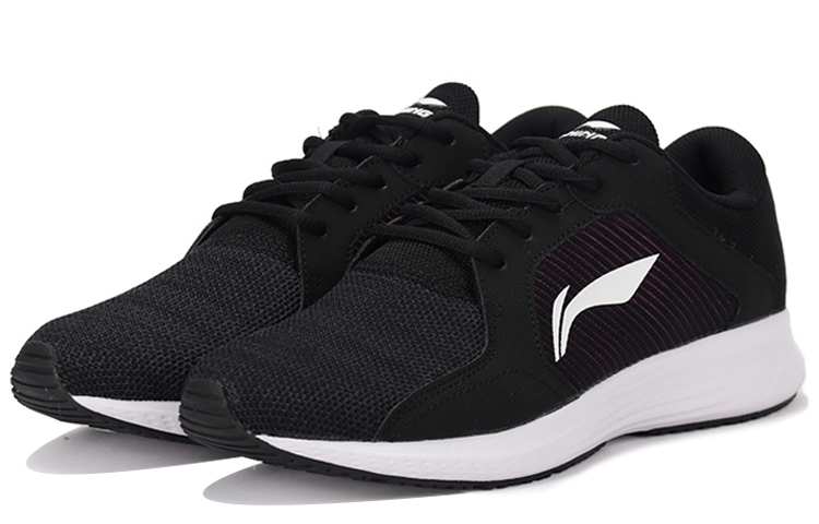 Li Ning Cushioning Abrasion Resistant Cushioning, Wear Resistant Low top Running Shoes Women’s Black Red
