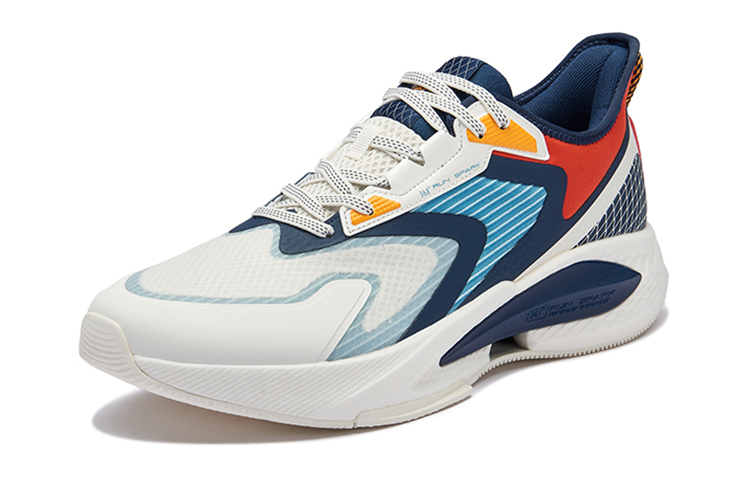 361° Versatile Slip Resistant, Abrasion Resistant, Breathable, Lightweight Low top Running Shoes Men’s White Blue Red
