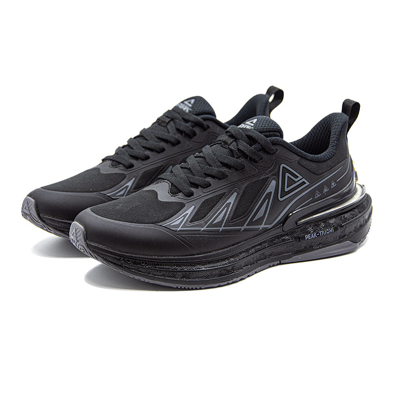 PEAK Taichi 6.0pro Cushioning Lightweight Low top Running Shoes Men’s Black Gray