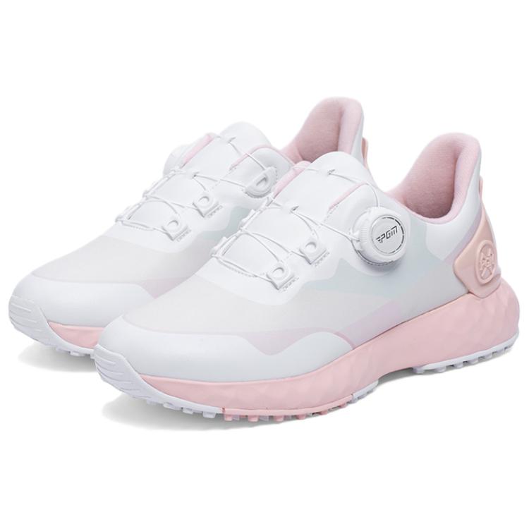 PGM Classic And Versatile Waterproof Height Increasing Low top Golf Shoes Women’s Butterfly Multicolor Pink
