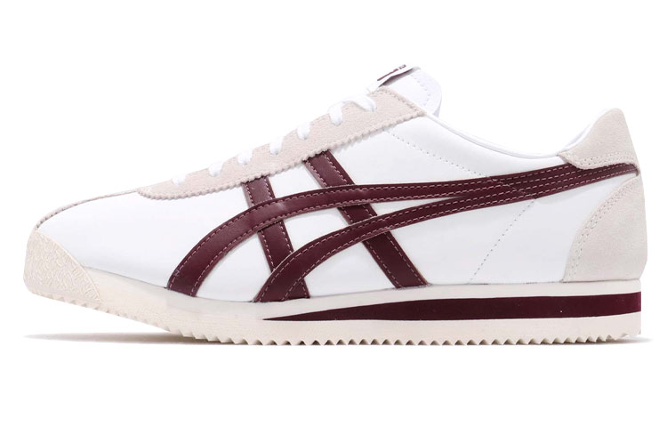 Onitsuka Tiger Corsair Comfortable Slip Resistant Abrasion Resistant Low top Casual Running Shoes Unisex White Red